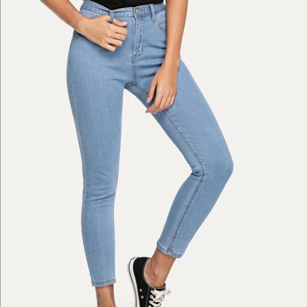 Crop skinny ankle jeans